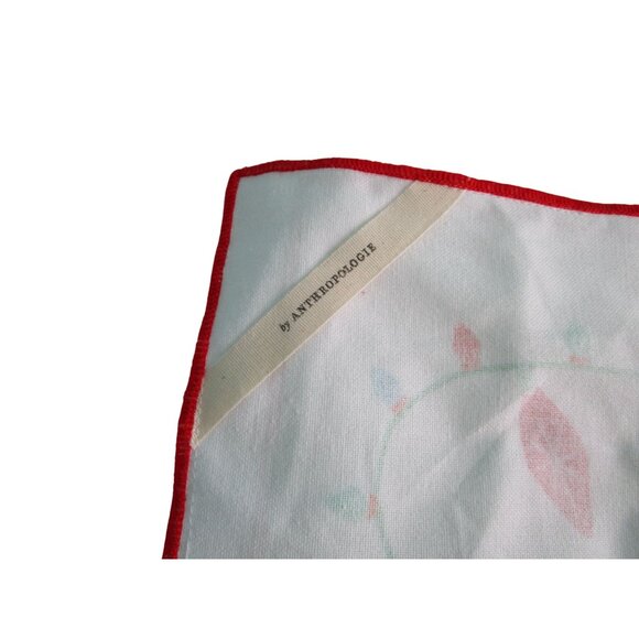 Anthropologie Christmas Cat Wrapped In Lights Dishtowel Cotton NWT - Picture 5 of 13